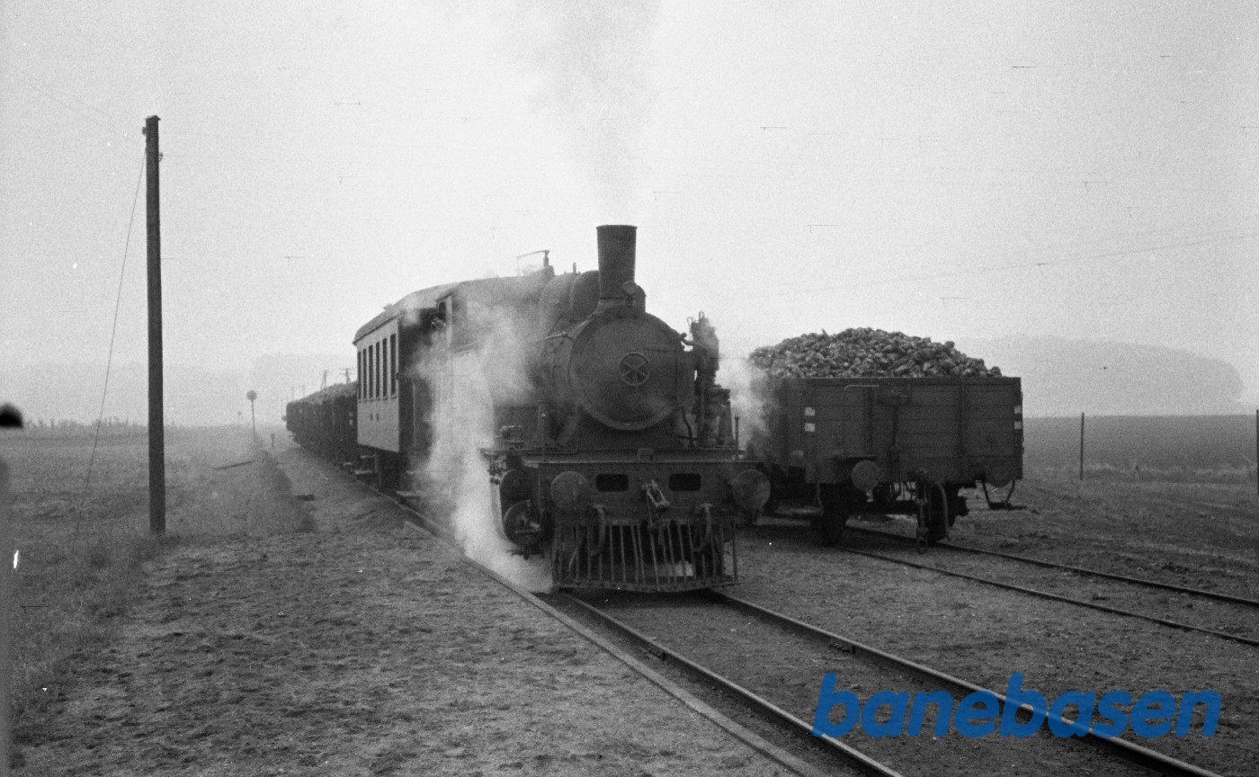 Damplokomotiv nr. 14 rangerer med godstog Damplokomotiv nr. 14 rangerer med godstog