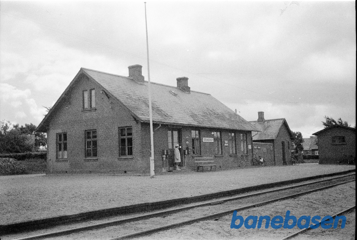 Hovedbygning, set fra perron Hovedbygning, set fra perron