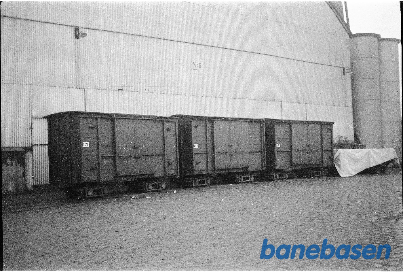 Nakskov Sukkerfabrik, lukkede godsvogne Nakskov Sukkerfabrik, lukkede godsvogne