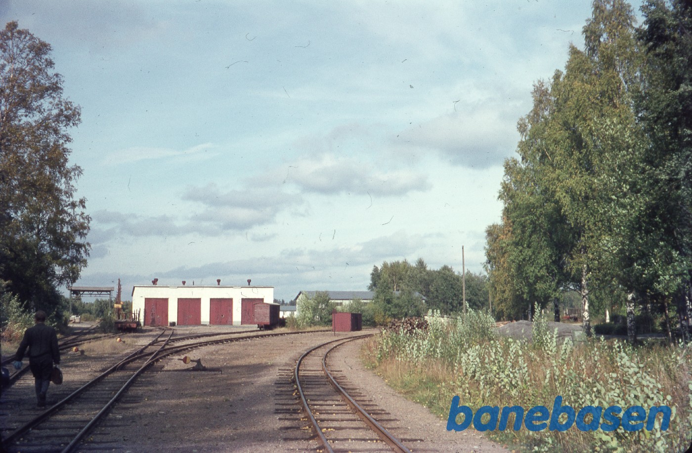 Et vue ud over remiseområdet