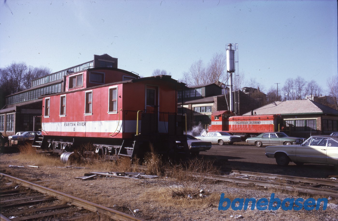 Godstogets sidste bremsevogn, på et sidespor Godstogets sidste bremsevogn, på et sidespor