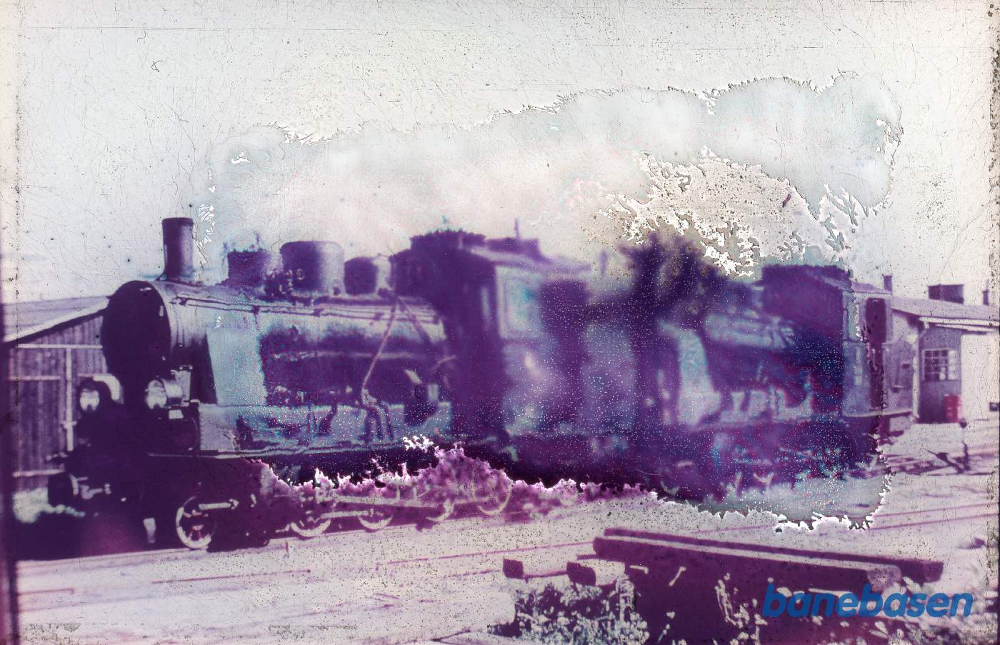 Damplokomotiver ved remisen