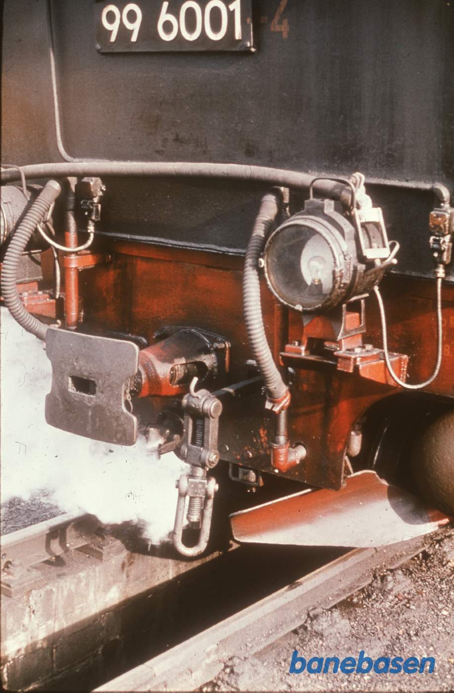 Bagenden af damplokomotivet