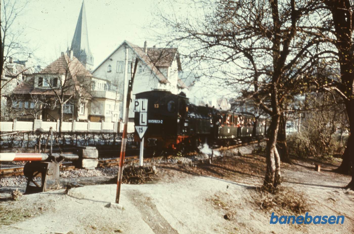 Damptog på vej ind på Wernigerode