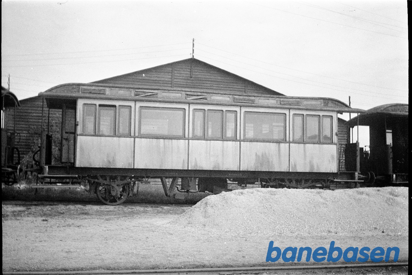 Personvogn asbestpladebeklædt Personvogn asbestpladebeklædt