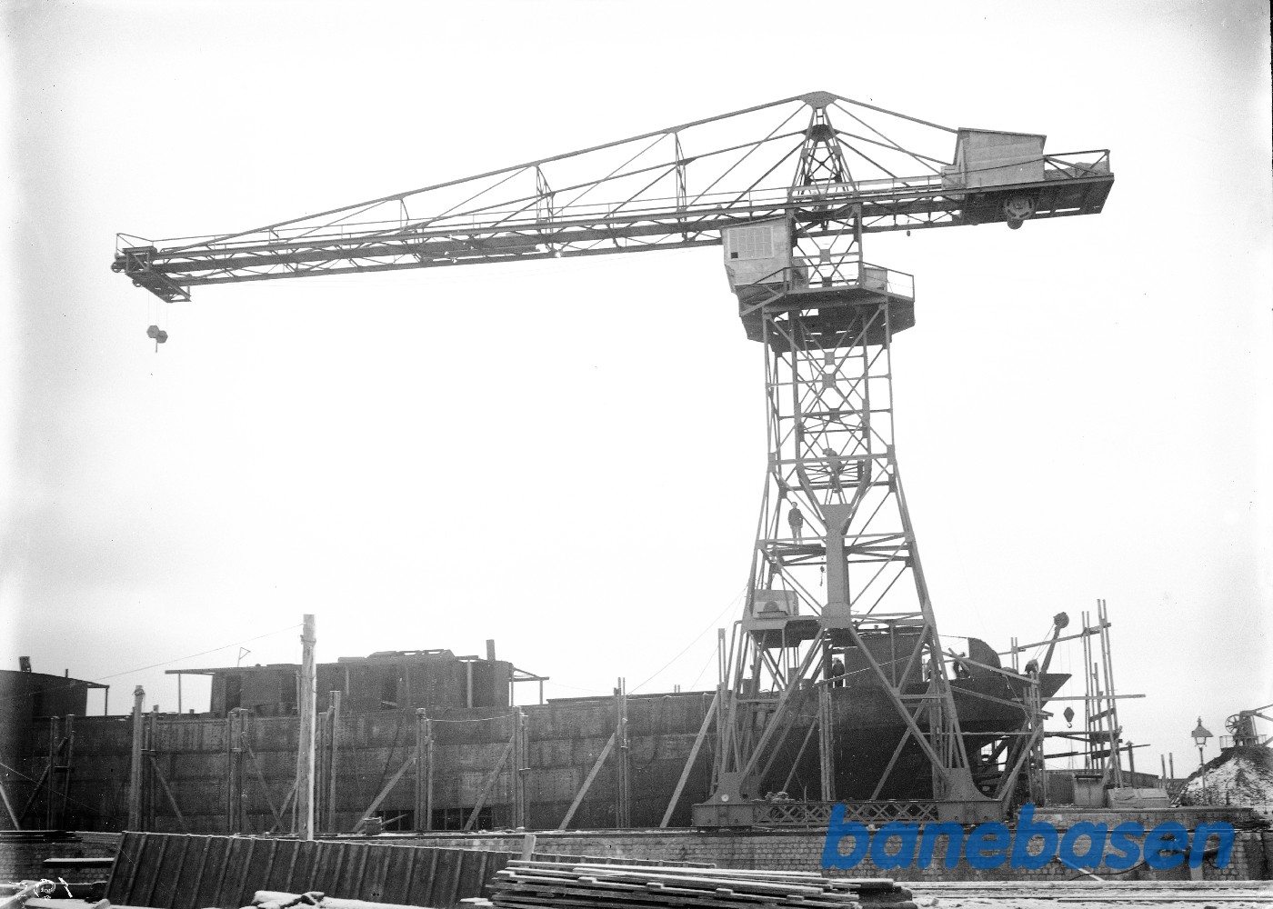 Værftskranen i Frederikshavns Flydedok Værftskranen i Frederikshavns Flydedok