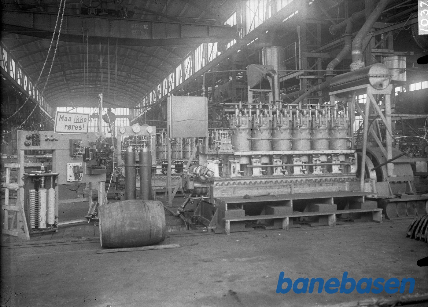 Dieselmaskine 635 C på prøveplan Dieselmaskine 635 C på prøveplan