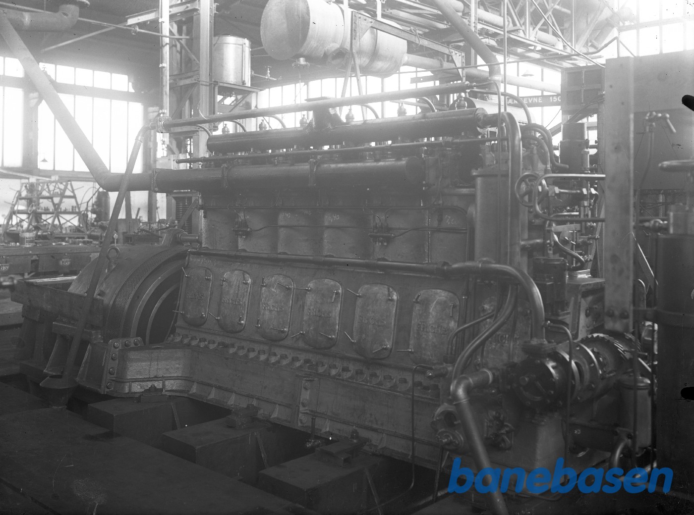 Dieselmaskine 635 C på prøveplan Dieselmaskine 635 C på prøveplan