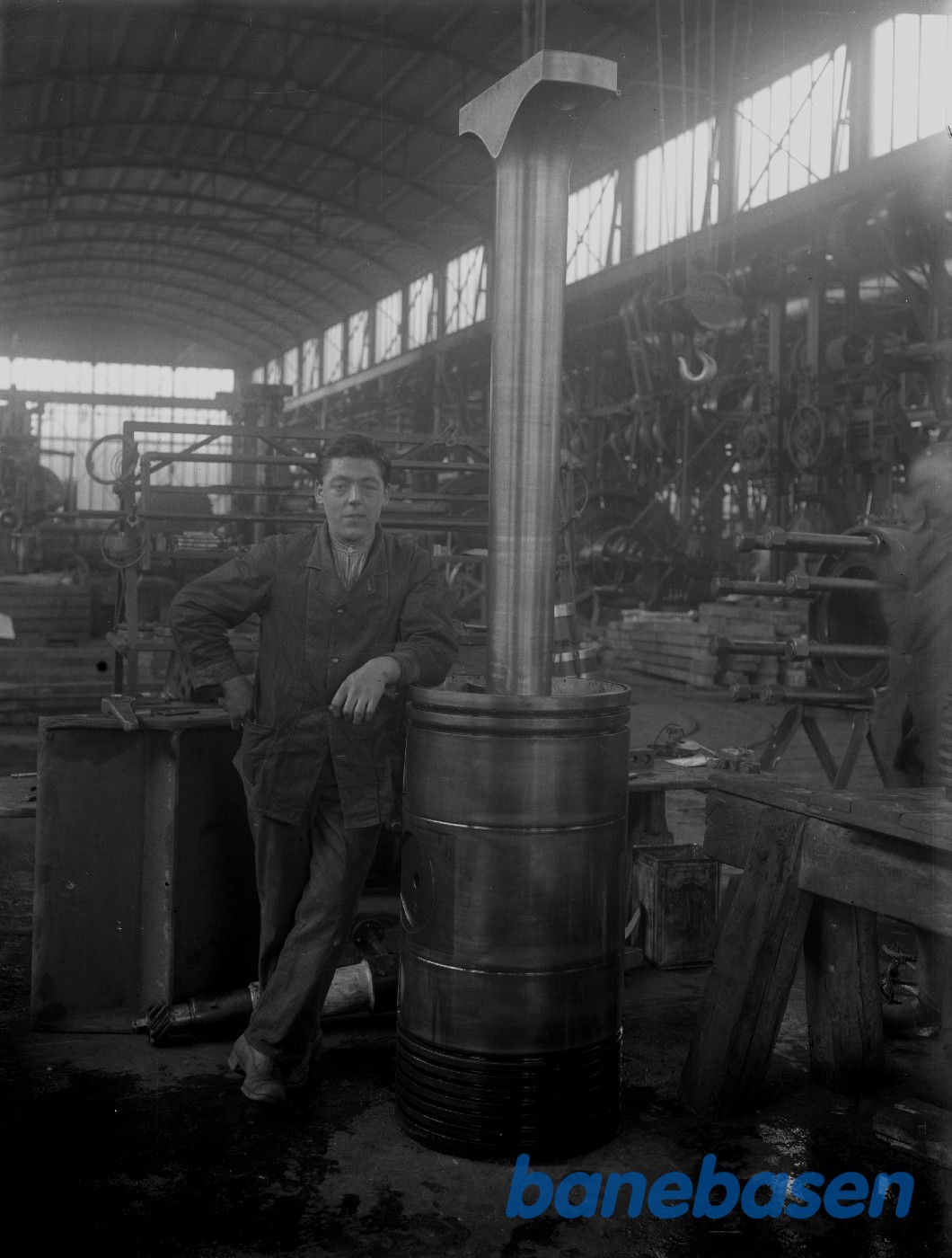 Dieselmaskine 6170 C. Stempel og stang Dieselmaskine 6170 C. Stempel og stang