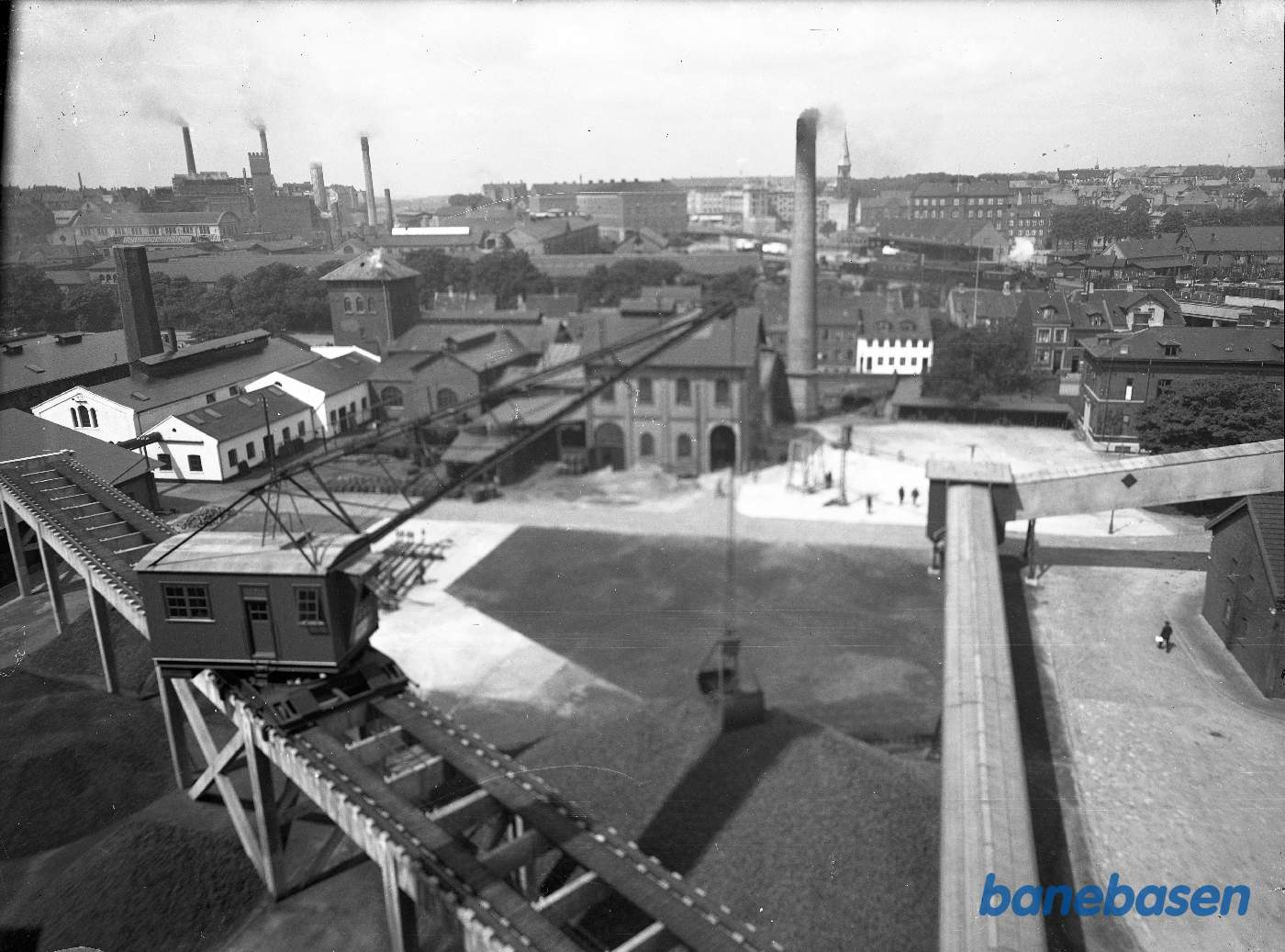 Transportanlæg m.koks kran