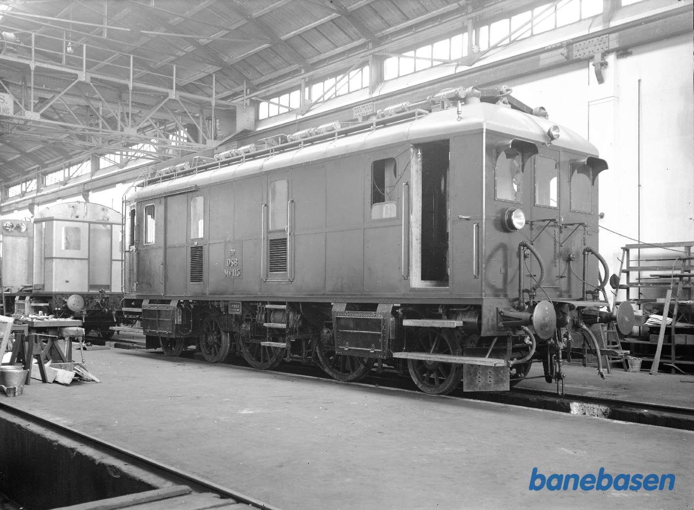 Bygning af MV 115. Klargøring Bygning af MV 115. Klargøring