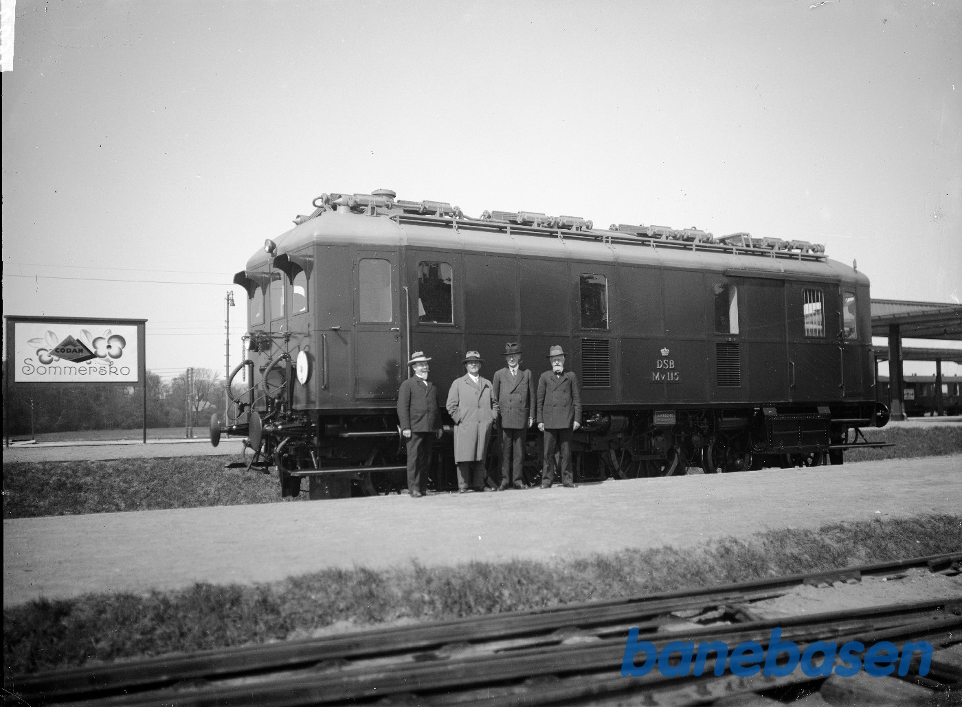 Prøvetog. Horsens station. Med gæster Prøvetog. Horsens station. Med gæster