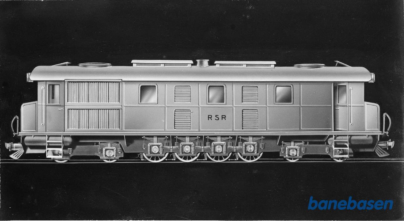 Model af et diesellokomotiv