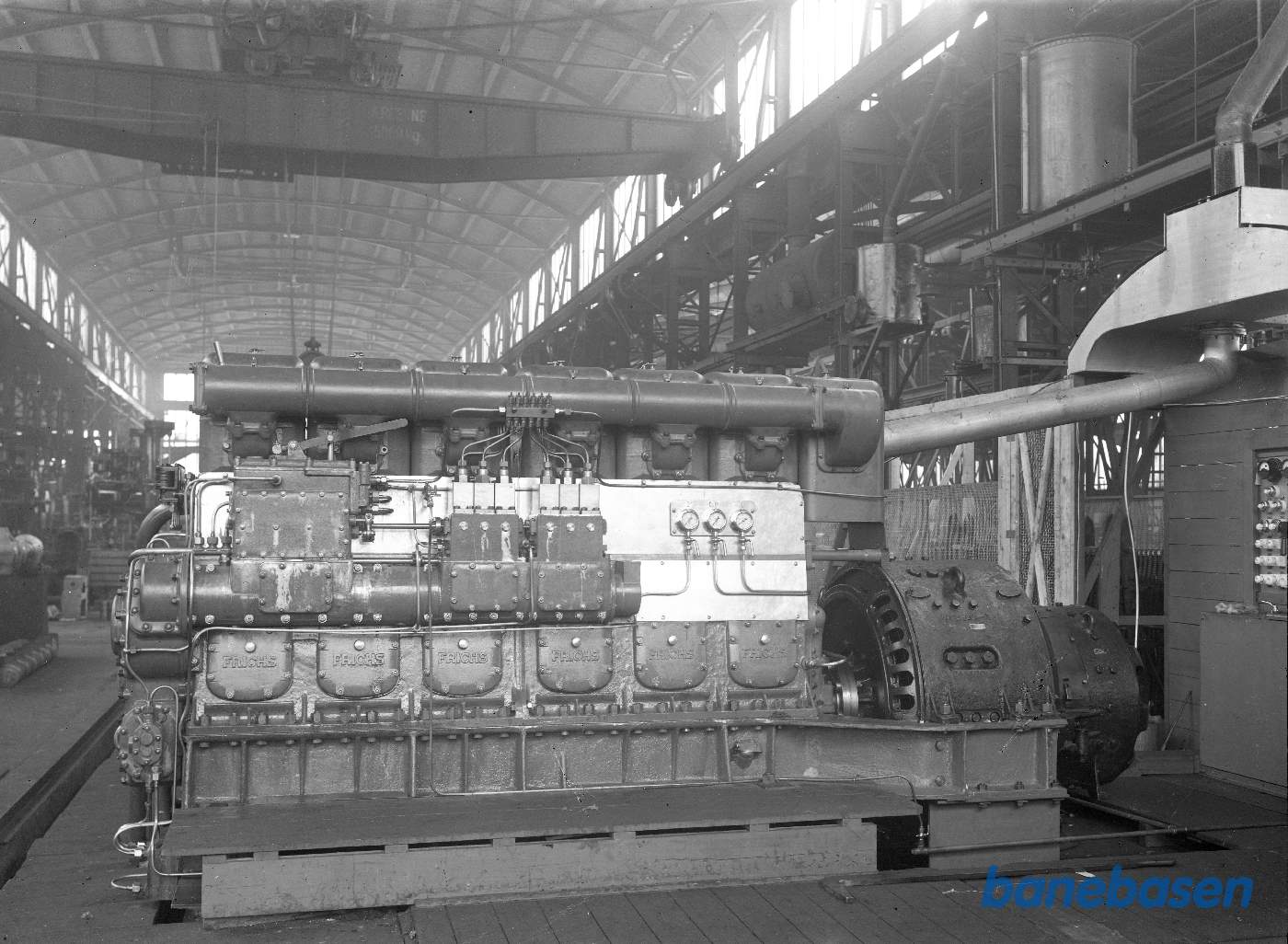 Motor på prøvestanden