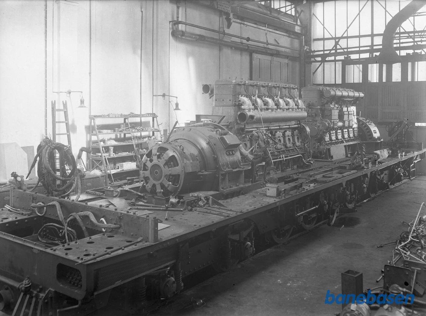 Motor på rammen Motor på rammen