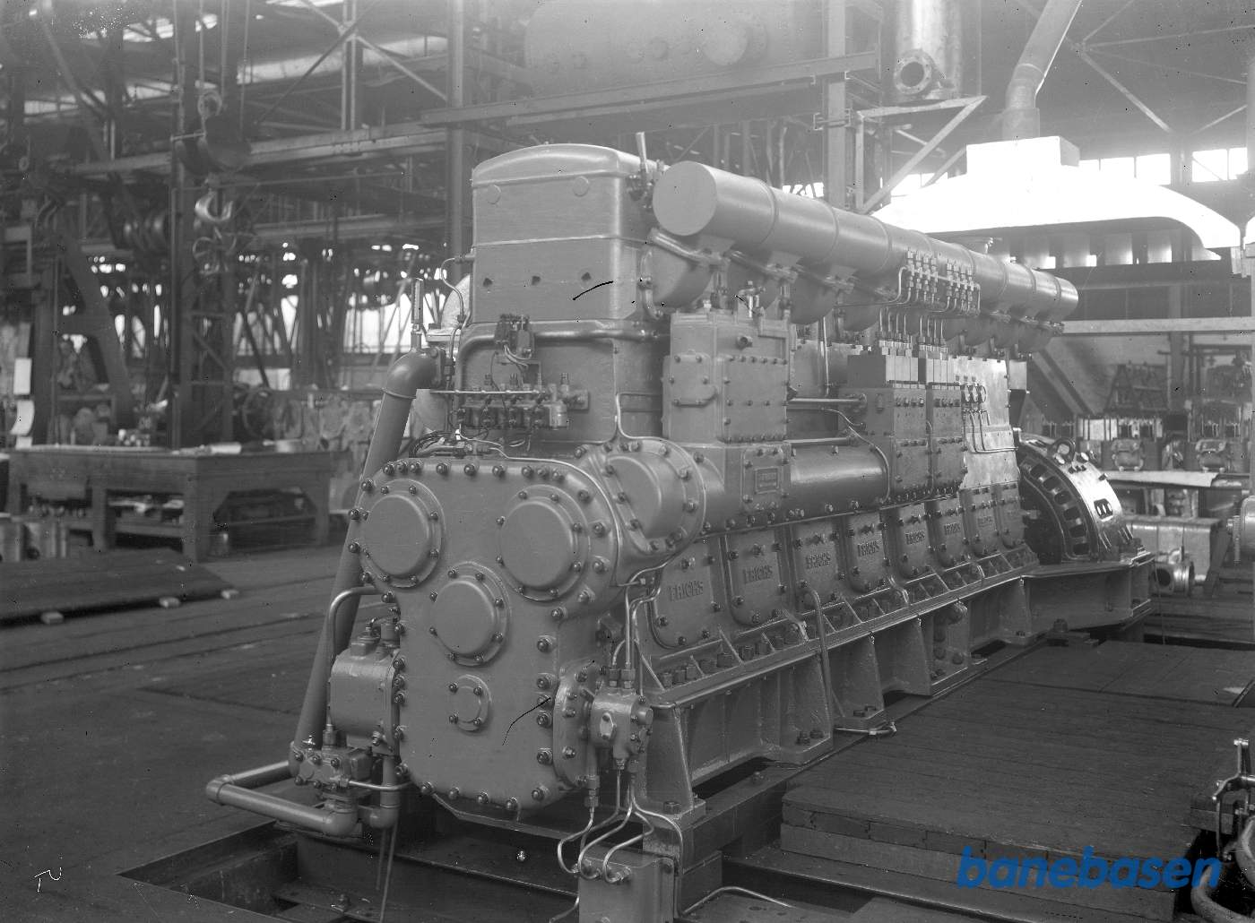 Motor på prøvestanden