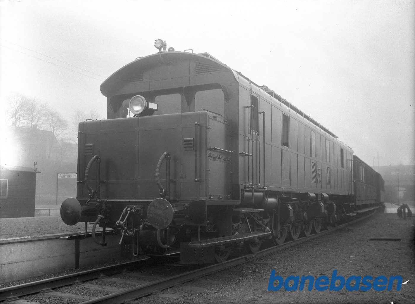 DSB MX 131 med prøvetog, Århus H DSB MX 131 med prøvetog, Århus H