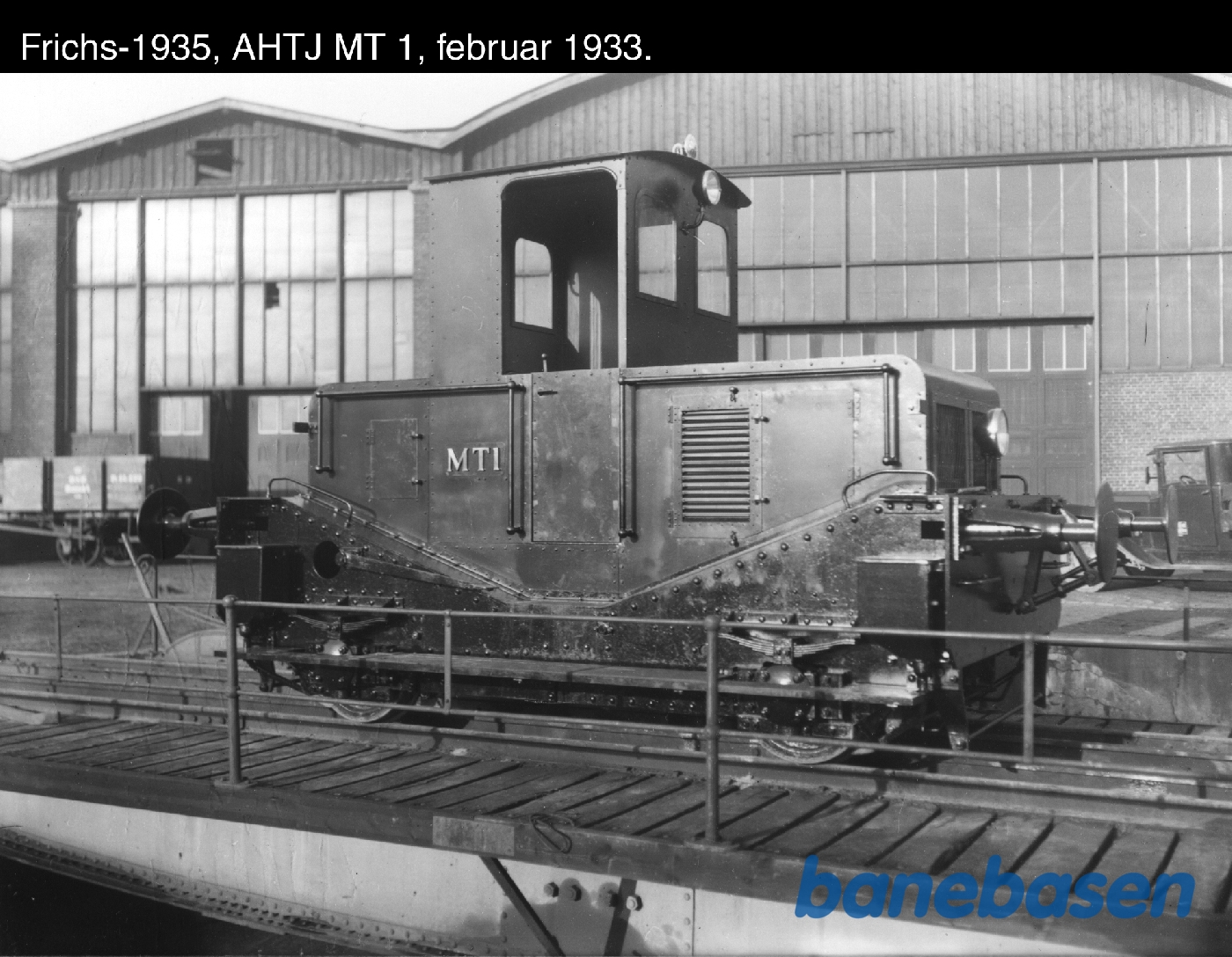 AHTJ MT 1 på drejeskiven AHTJ MT 1 på drejeskiven