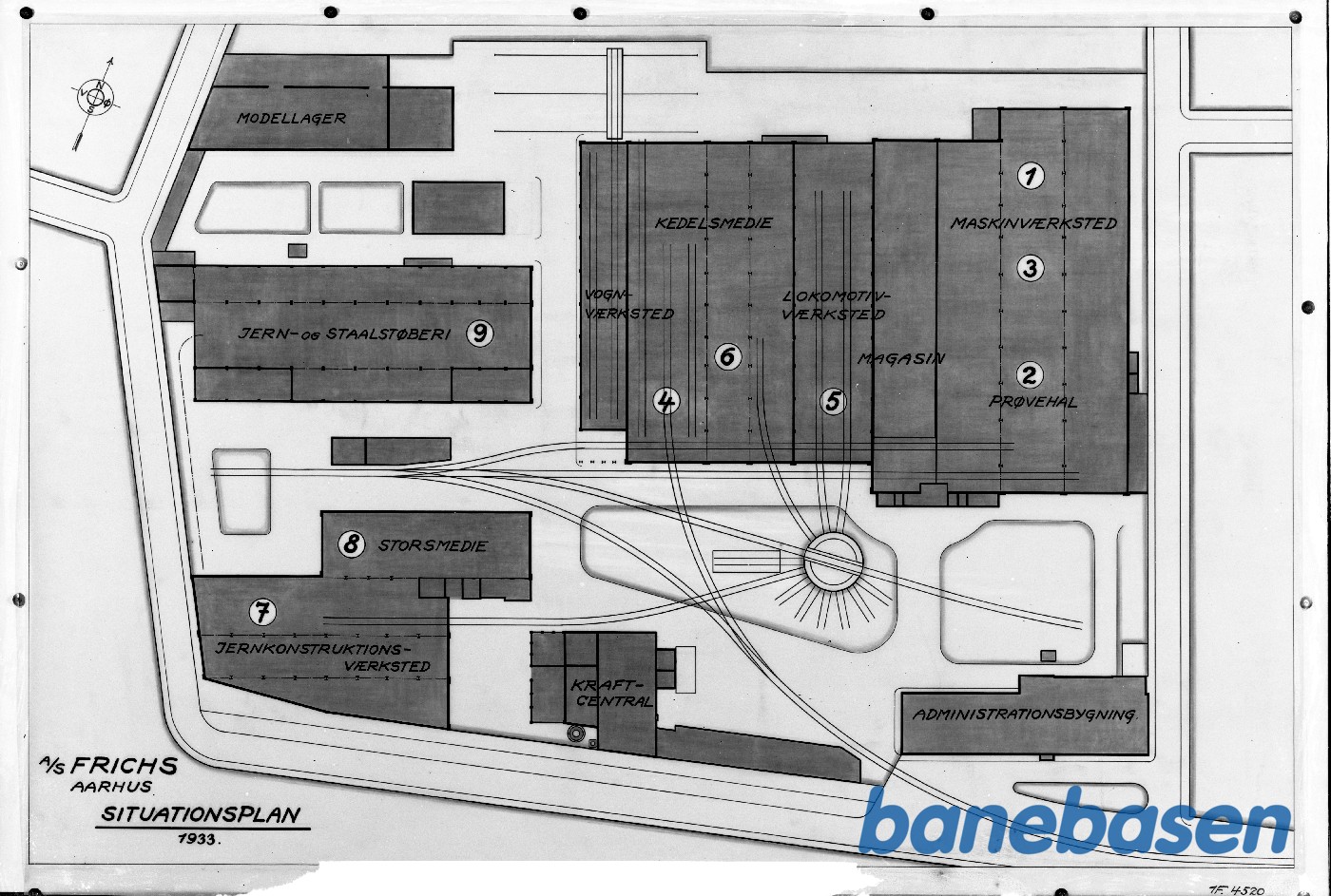 Plan over fabrikken på udstillingen Plan over fabrikken på udstillingen