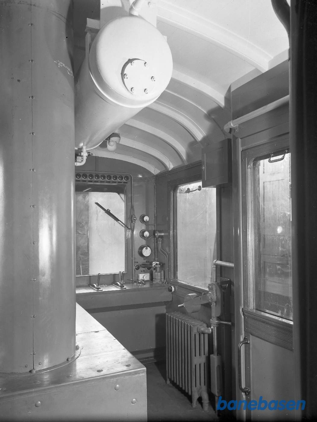 Interiør fra førerplads Interiør fra førerplads