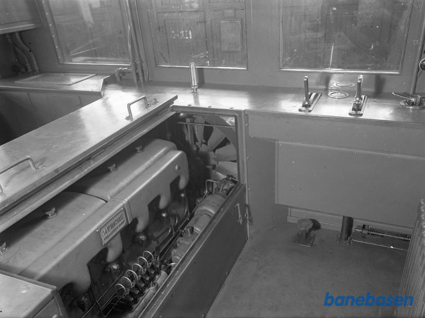 Interiør fra førerplads