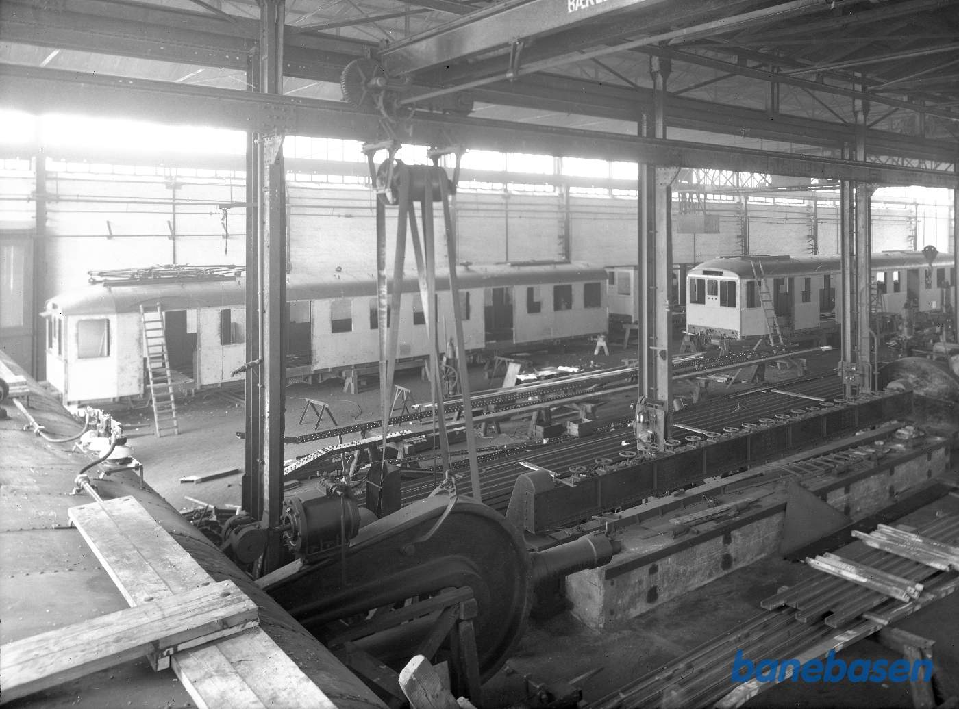 Bygning af nærtrafikvogne i kedelsmedjen