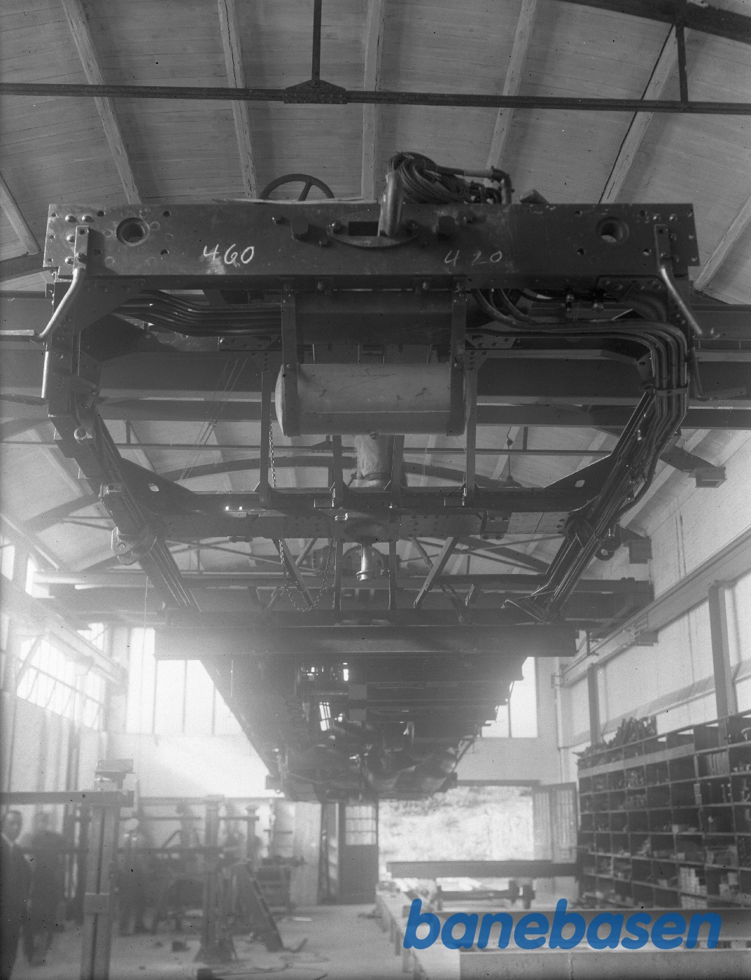 Ramme for nærtrafikvogn Underside Ramme for nærtrafikvogn Underside