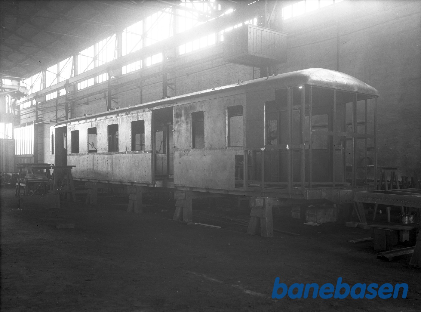 HAJ motorvogn under bygning HAJ motorvogn under bygning