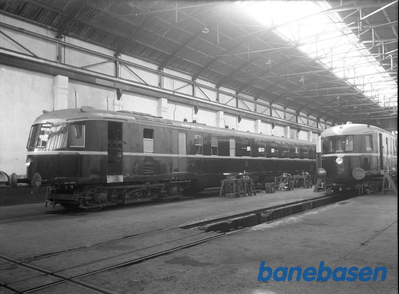 Lyntog MS 1 i lokoværkstedet Lyntog MS 1 i lokoværkstedet