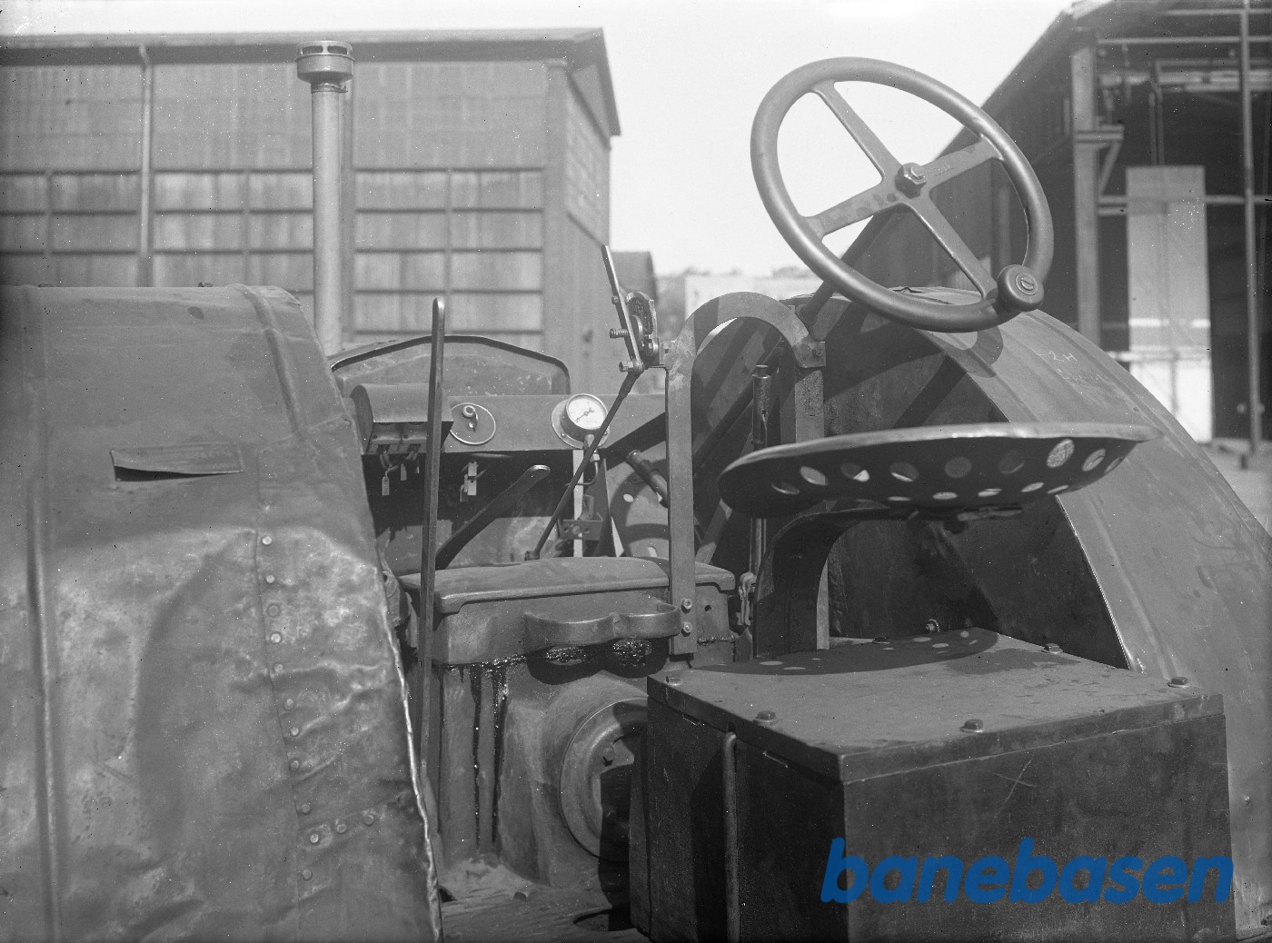 Palsgaards traktor med 6100 CH motor på fabrikken Palsgaards traktor med 6100 CH motor på fabrikken