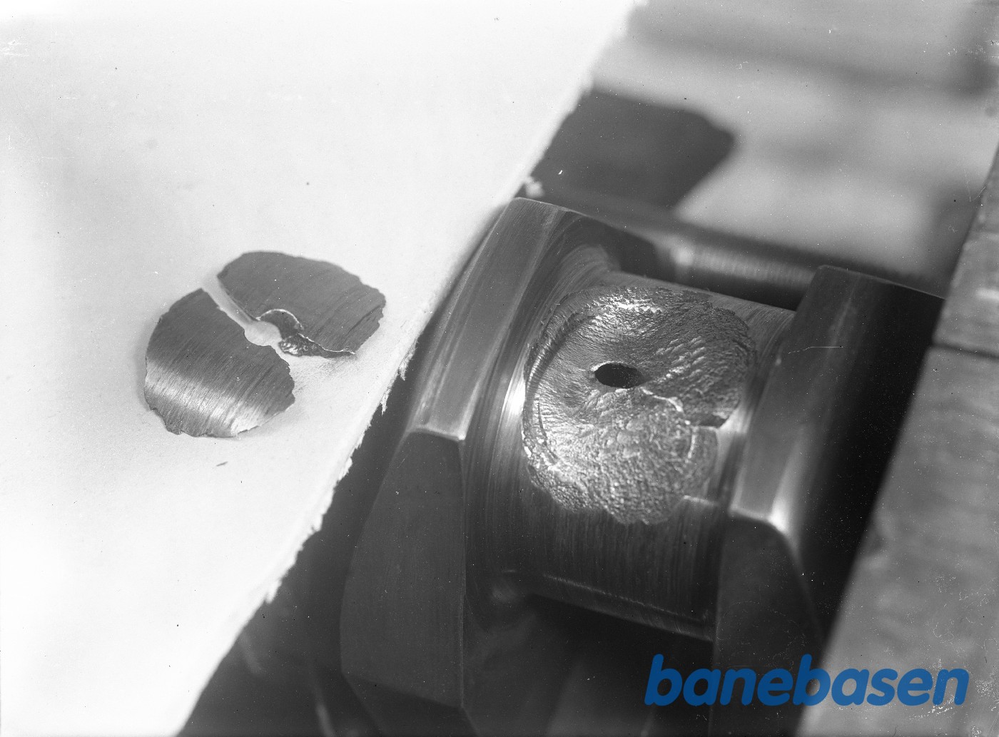 Defekt krumtap med skaller Defekt krumtap med skaller