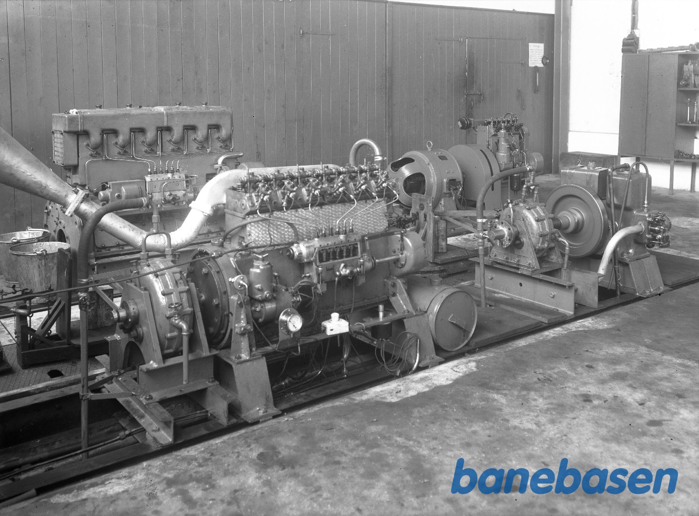 Motor 6100 CA til Reo lasbil på prøveplanet Motor 6100 CA til Reo lasbil på prøveplanet