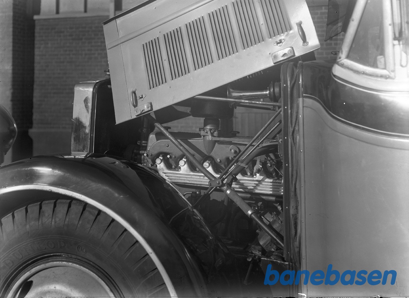 Randers - Mørke-Rønde rutebil. Motor Randers - Mørke-Rønde rutebil. Motor