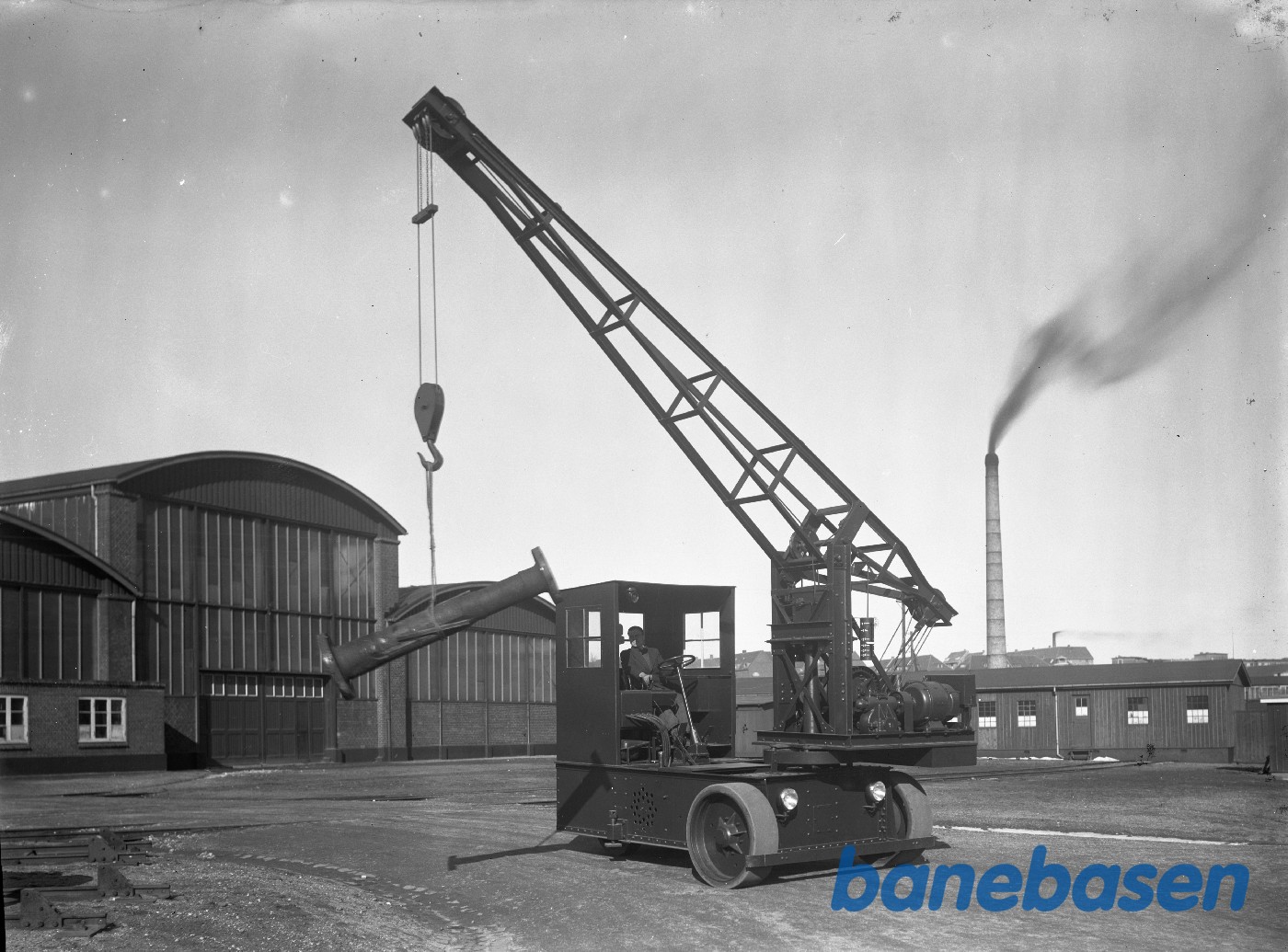 Autokran med belastning (Drejet til siden (Grønbech) Autokran med belastning (Drejet til siden (Grønbech)