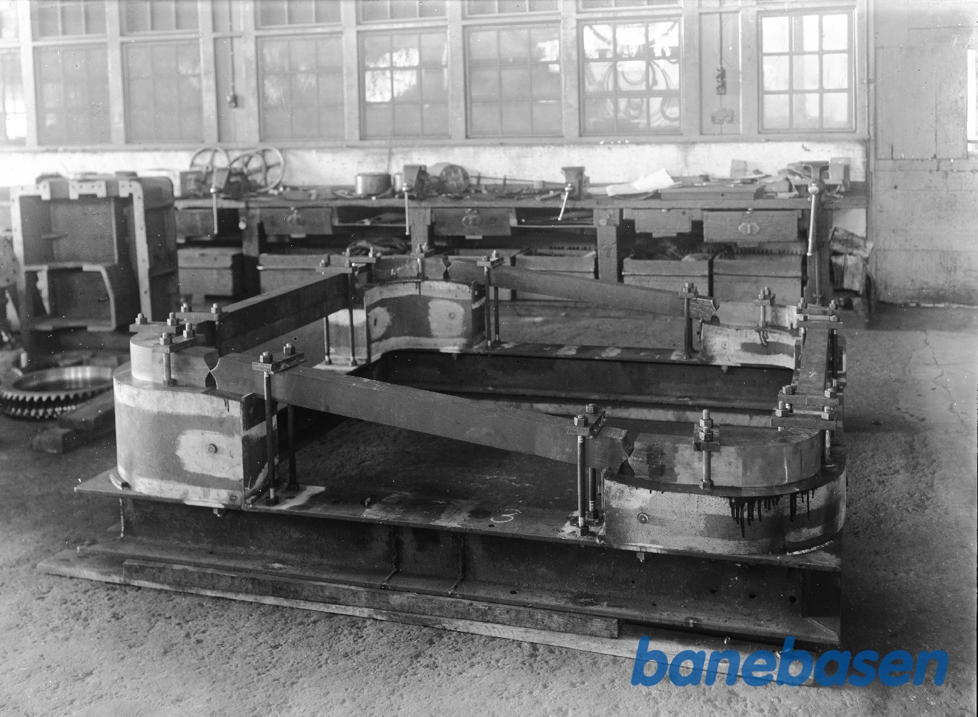 Skabelon for svejsning af budramme Loko E Skabelon for svejsning af budramme Loko E