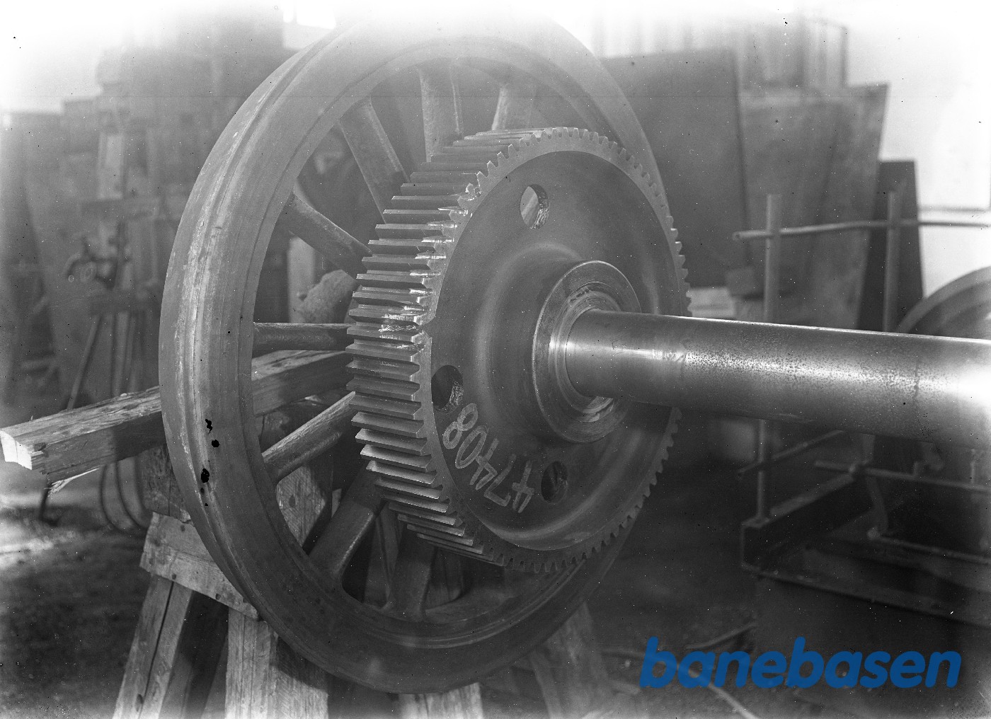 Hjulsæt med revnet tandhjul Hjulsæt med revnet tandhjul