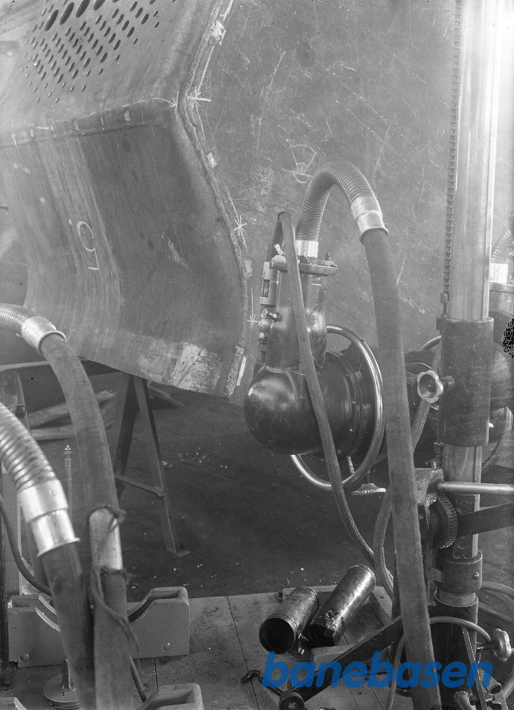 Røngentfoto af fyrkasse til BR 52 Røngentfoto af fyrkasse til BR 52