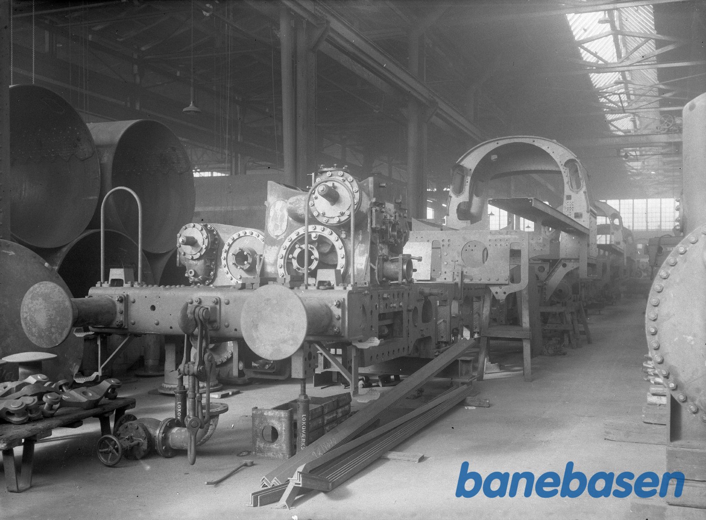 Bygning af BR 44 i lokoværkstedet Bygning af BR 44 i lokoværkstedet