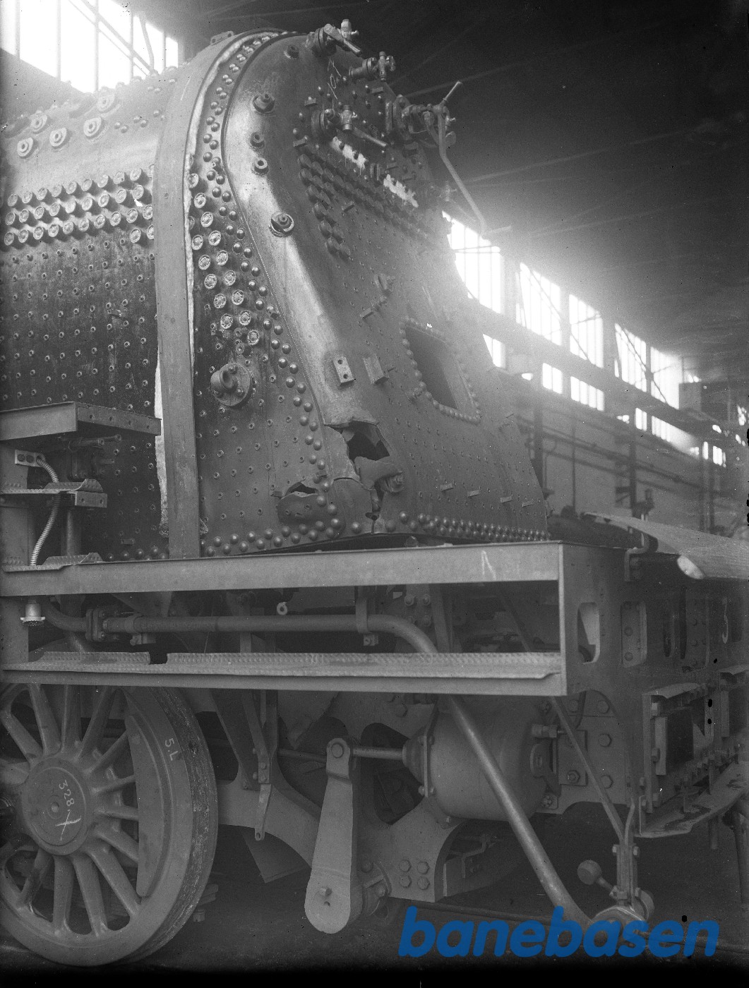 Sabotage på BR 44. Sprængning i fyrkassesvøb. 6/10-1944 Sabotage på BR 44. Sprængning i fyrkassesvøb. 6/10-1944