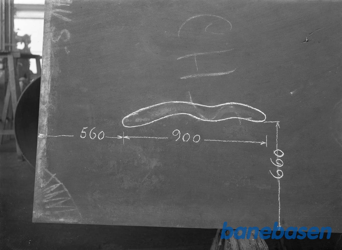 Kedelplade med fejl (indrammet) Kedelplade med fejl (indrammet)