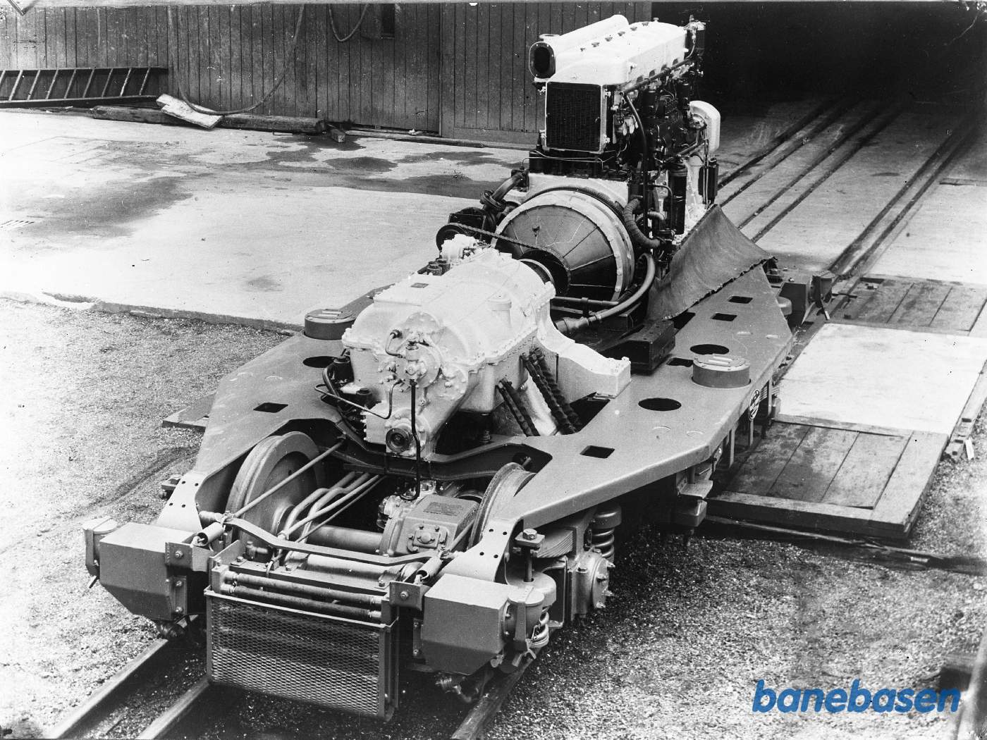 Motorbogie med Frichs-motor til motorvogn til New Zealand