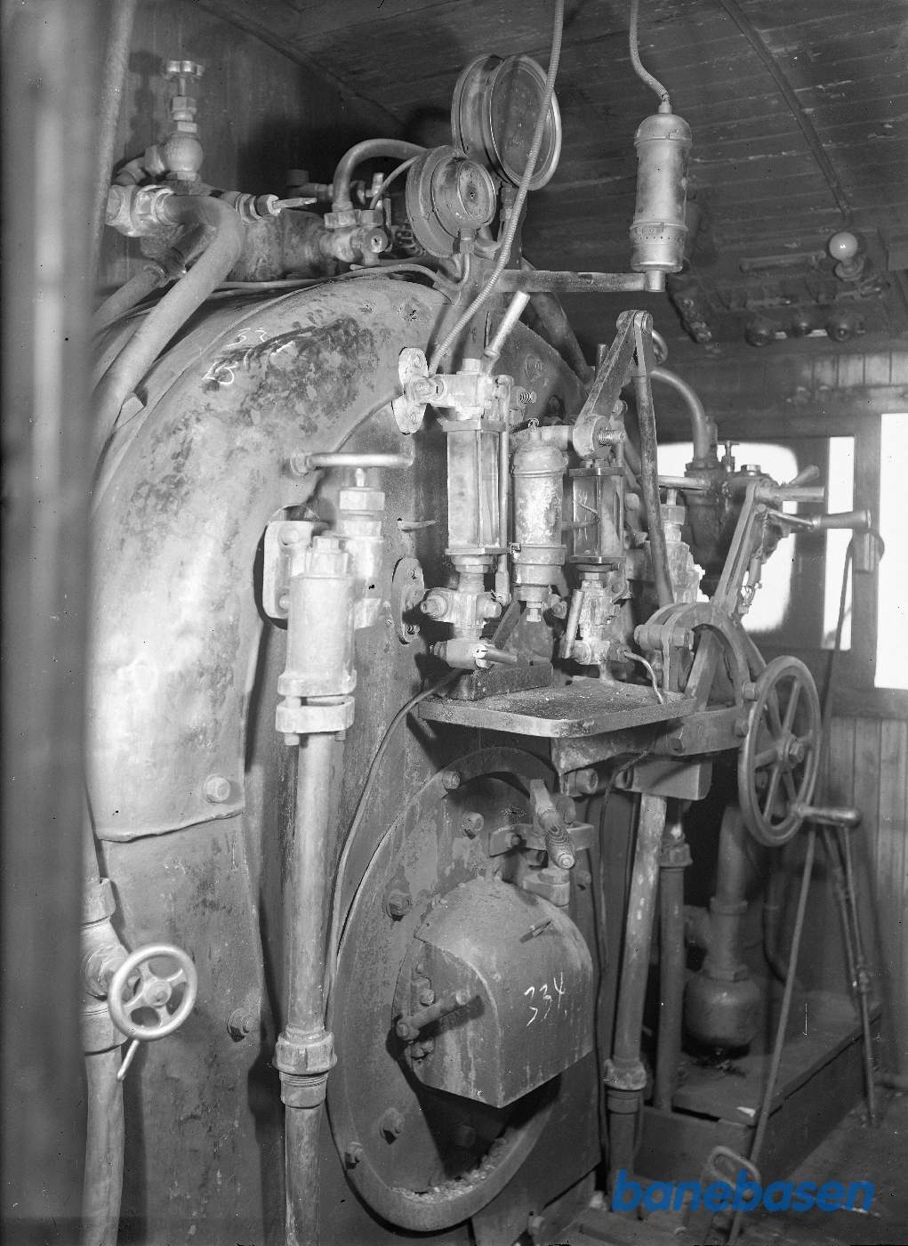 Norsk loko 334. førerplads Norsk loko 334. førerplads