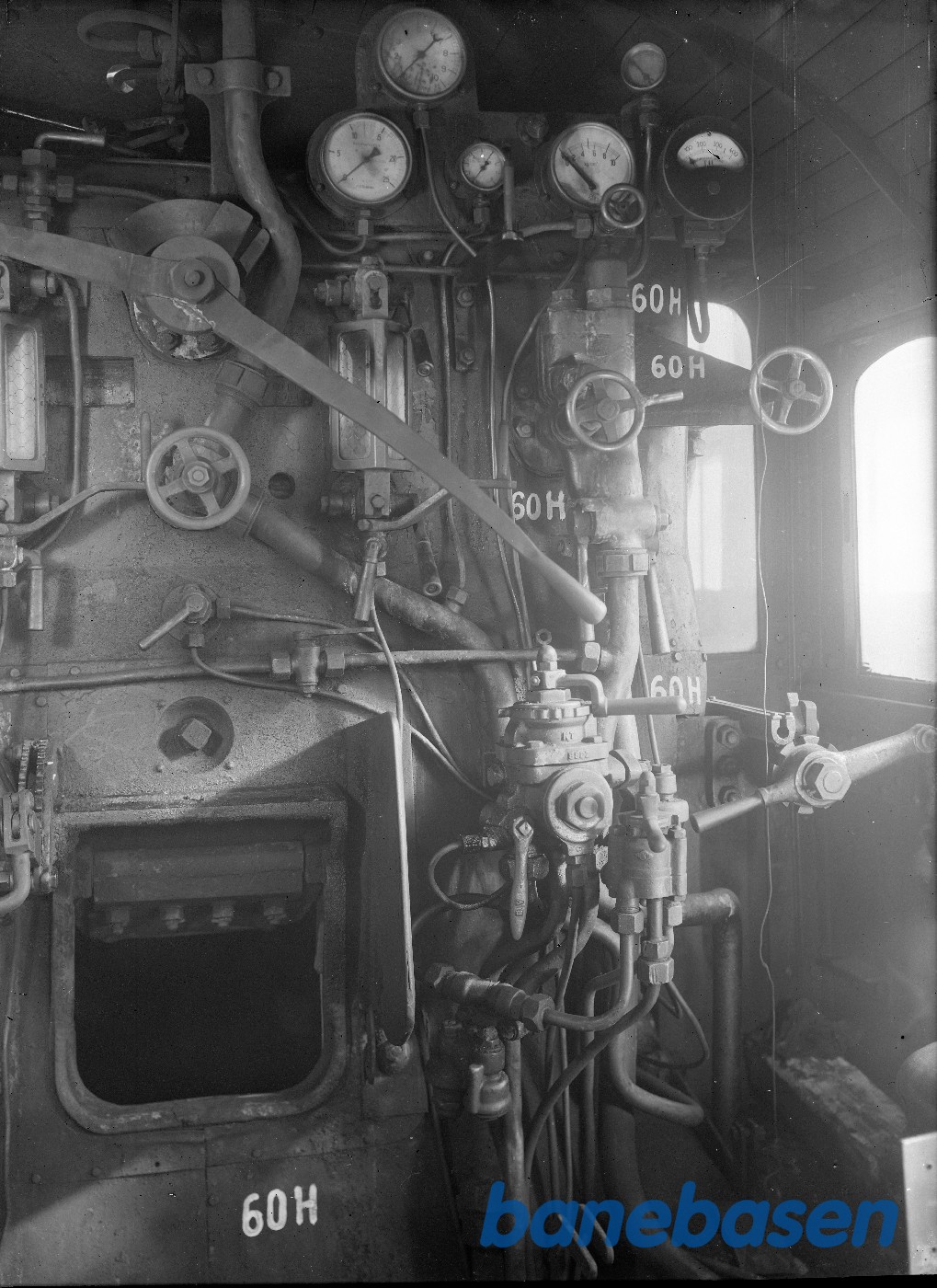 Hollandske loko 3760, Førerplads.Høje side Hollandske loko 3760, Førerplads.Høje side