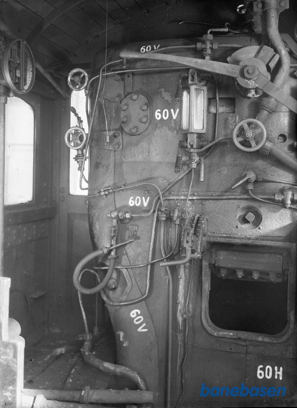 Hollandske loko 3760, Førerplads. Venstre side Hollandske loko 3760, Førerplads. Venstre side