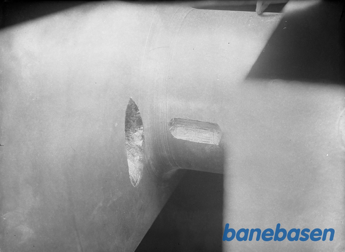 Udmejsling af sandåre i krumtap Udmejsling af sandåre i krumtap