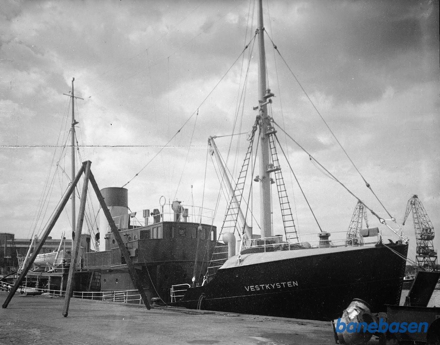 Redningsskibet "Vestkysten". Forfra Redningsskibet "Vestkysten". Forfra