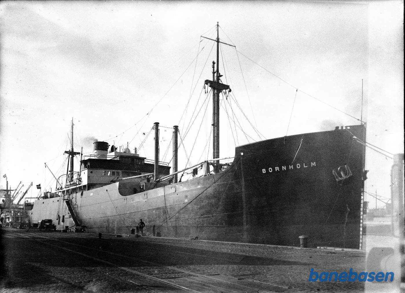 S/S Bornholm ved kaj i Aarhus