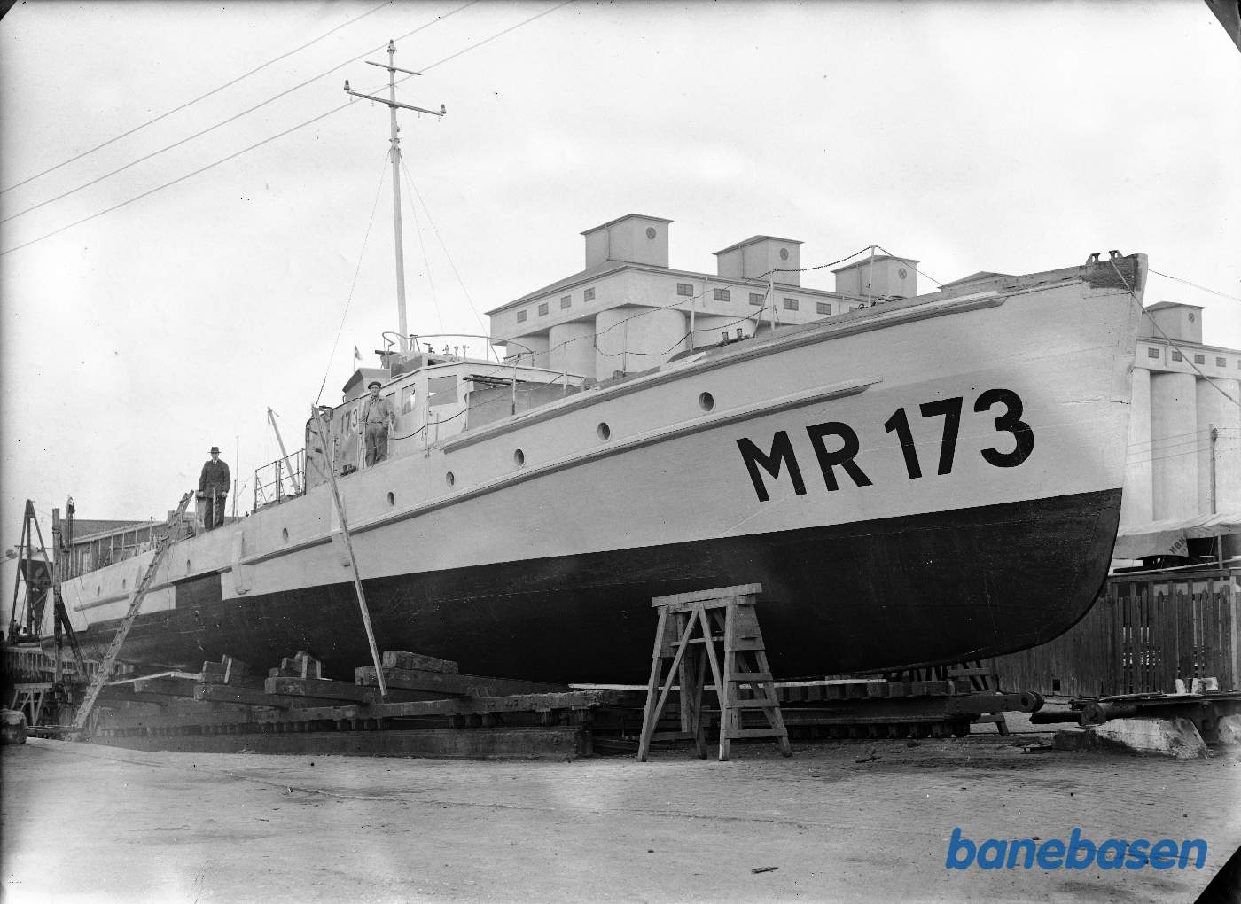 Minestryger MR 173 på værft i Aarhus