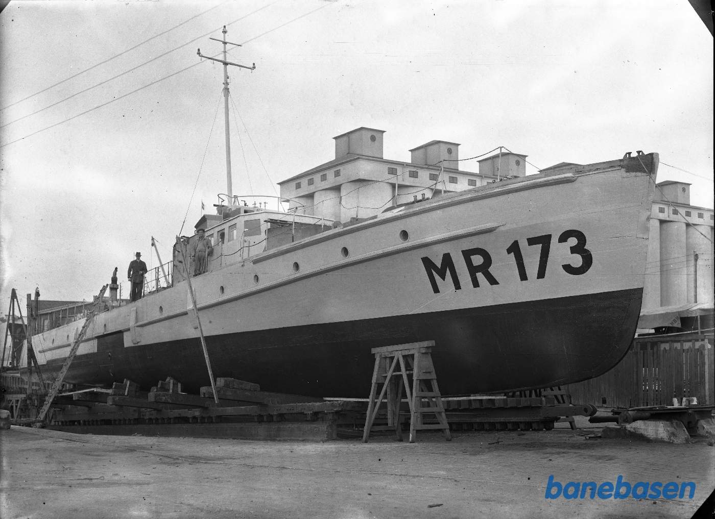Minestryger MR 173 på værft i Aarhus