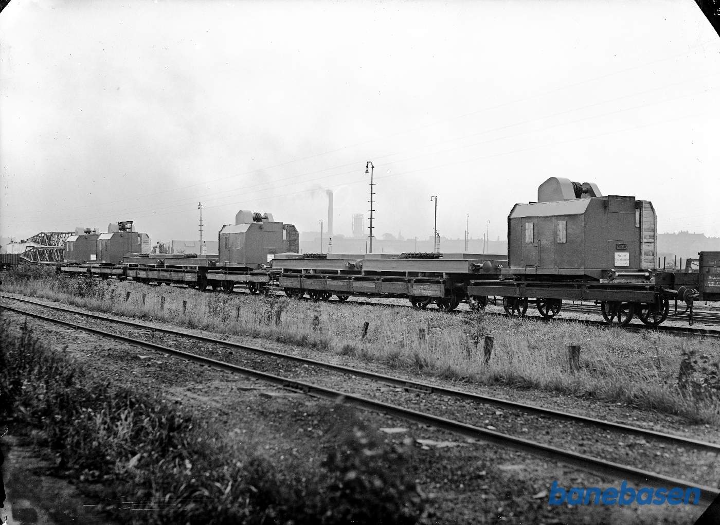 4 stk. beddingskran på Jernbanevogn til Finland 4 stk. beddingskran på Jernbanevogn til Finland